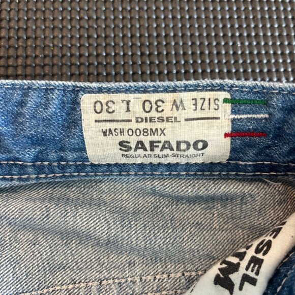 Diesel Safado 008MX Slim Straight Jeans (W30 L30) - Made in Italy - Picture 4 of 9